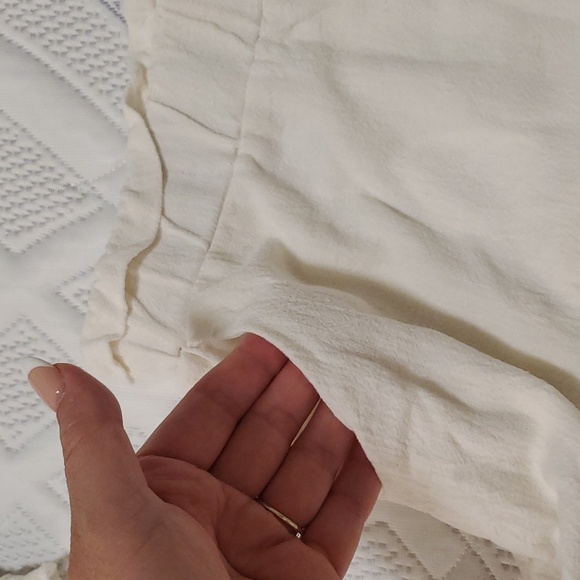 Tube top and shorts with pockets, linen material - Picture 4 of 5
